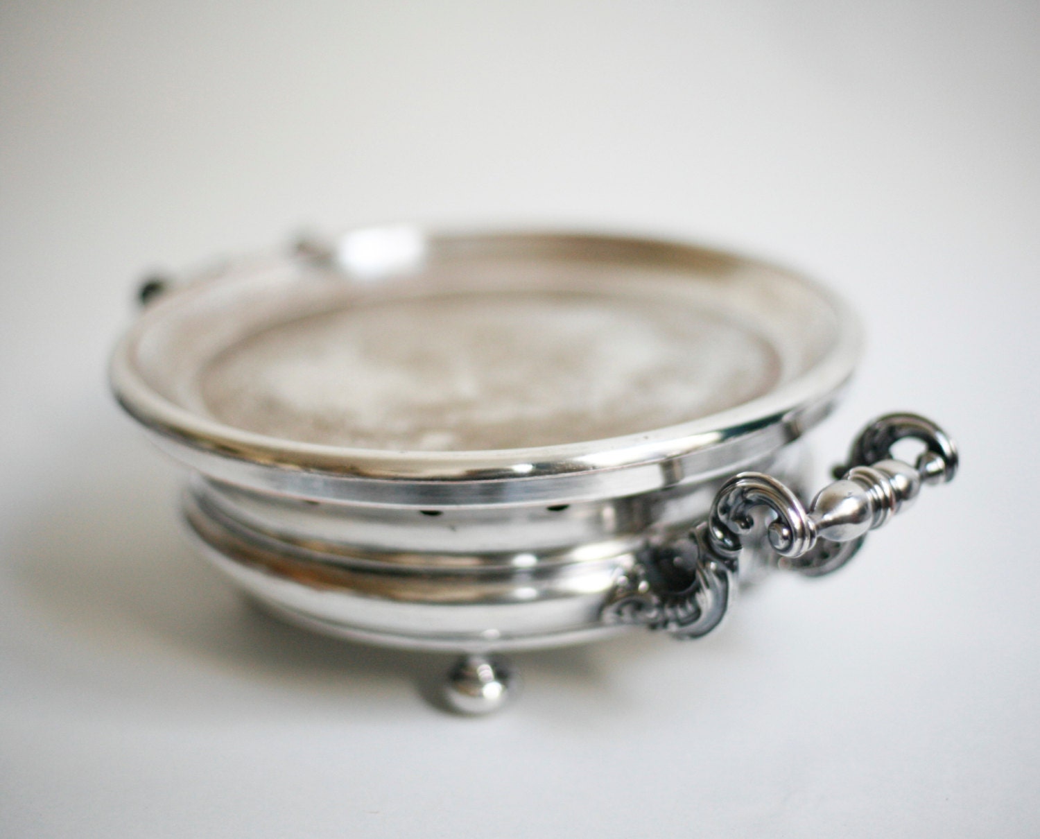 SALE antique French silver plated food warmer plate warmer