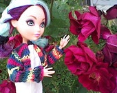 Custom Ever after high/Monster high : Crayon-colored girls sweater jacket.