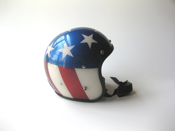 Vintage Easy Rider Captain America Metalflake Motorcycle