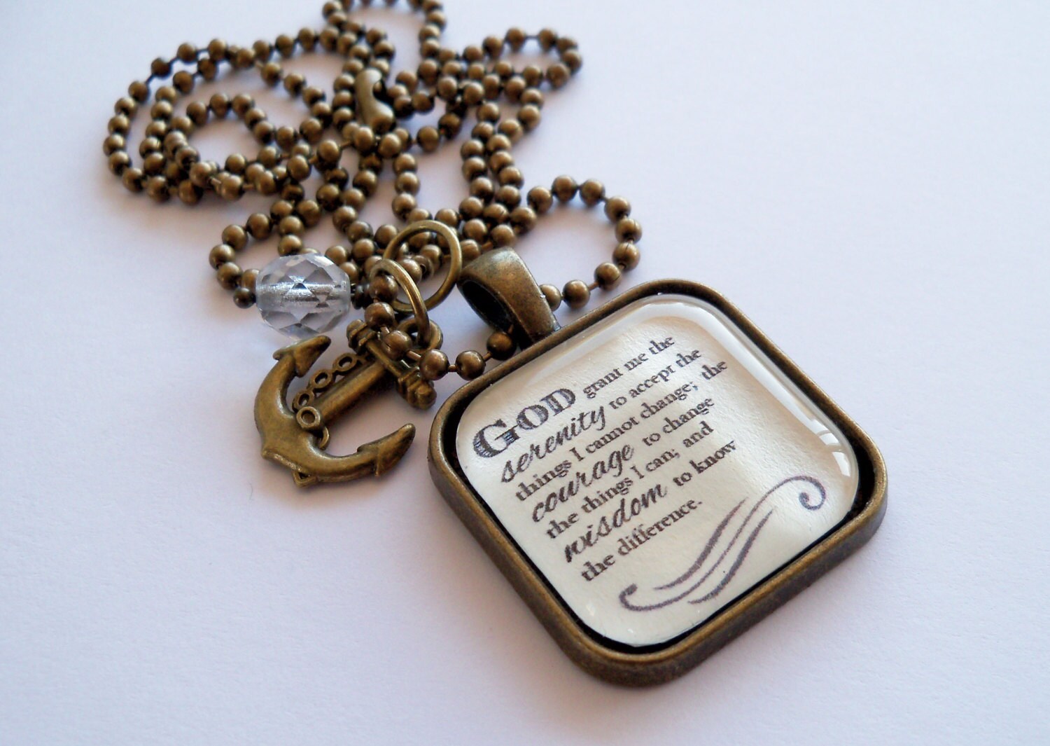 Serenity Prayer Necklace God Grant Me The Serenity