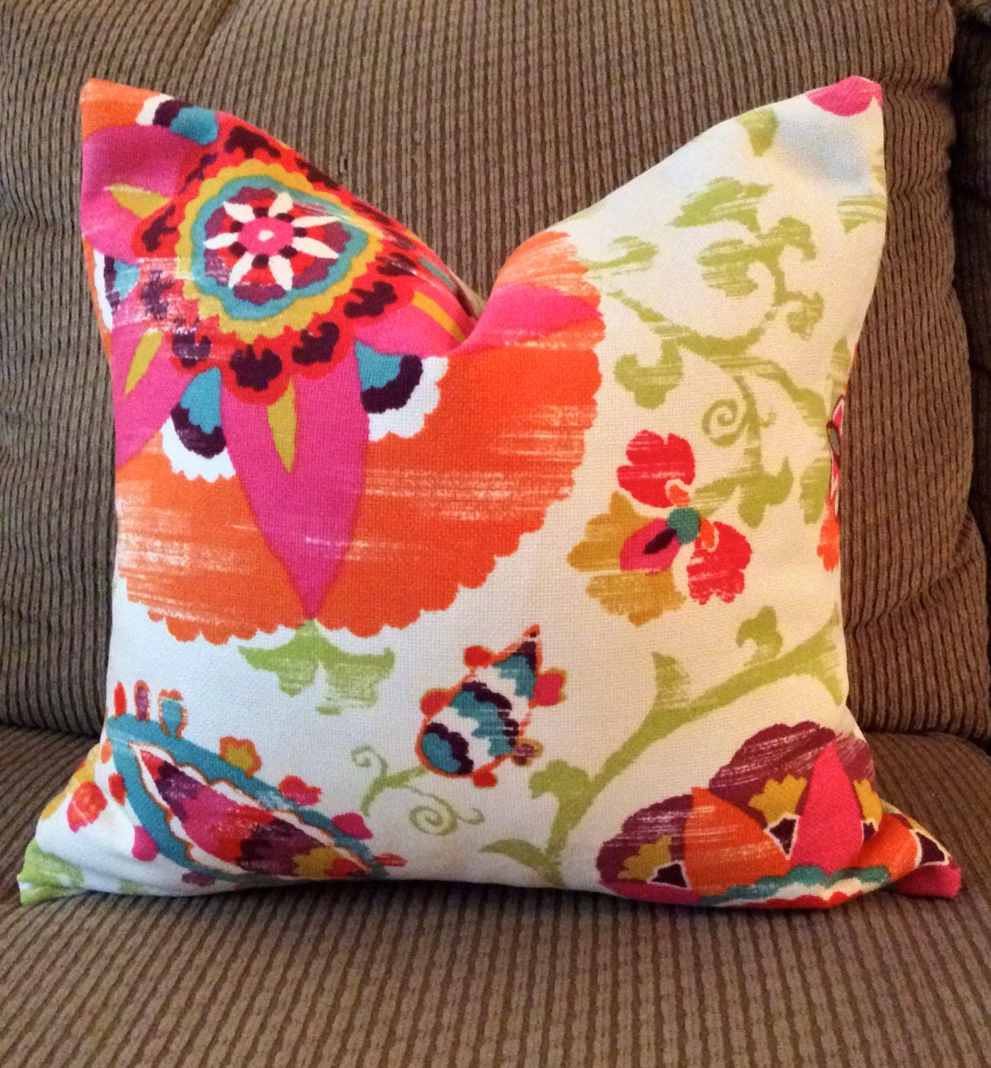 Handmade Decorative Pillow Cover Silsila by SplendidPillows