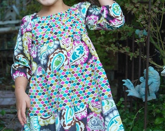 INSTANT DOWNLOAD- Jessi Dress (Sizes 6/12 months to 8) PDF Sewing Pattern and Tutorial
