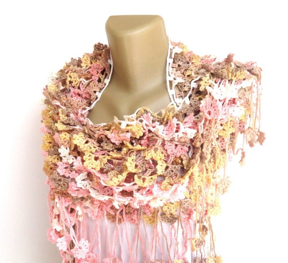 Items similar to Summer women crochet shawl scarf wrap butterfly scarf ...