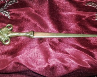 Antique Solid Brass Dagger Letter Opener