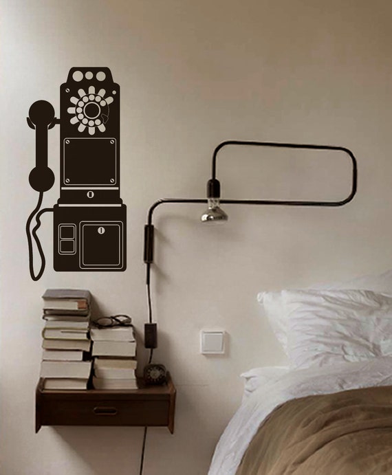 Old phone wall decal home office decor by newpoint on Etsy