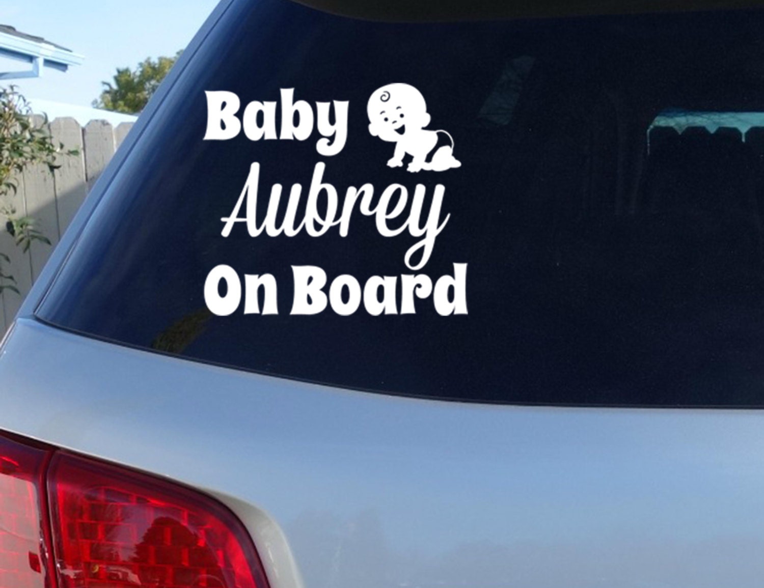 Custom Baby On Board w/ name Car Window Decal Car Decals