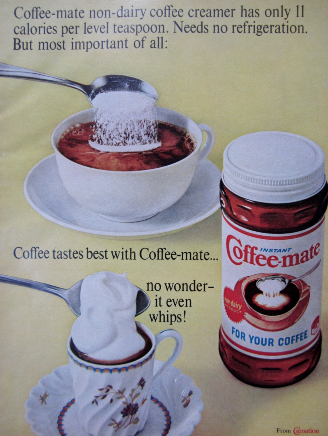 1965 Coffeemate Coffee Creamer Vintage Advertisement Kitchen