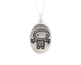 Super Cute Libra Necklace - Sterling Silver Zodiac Necklace