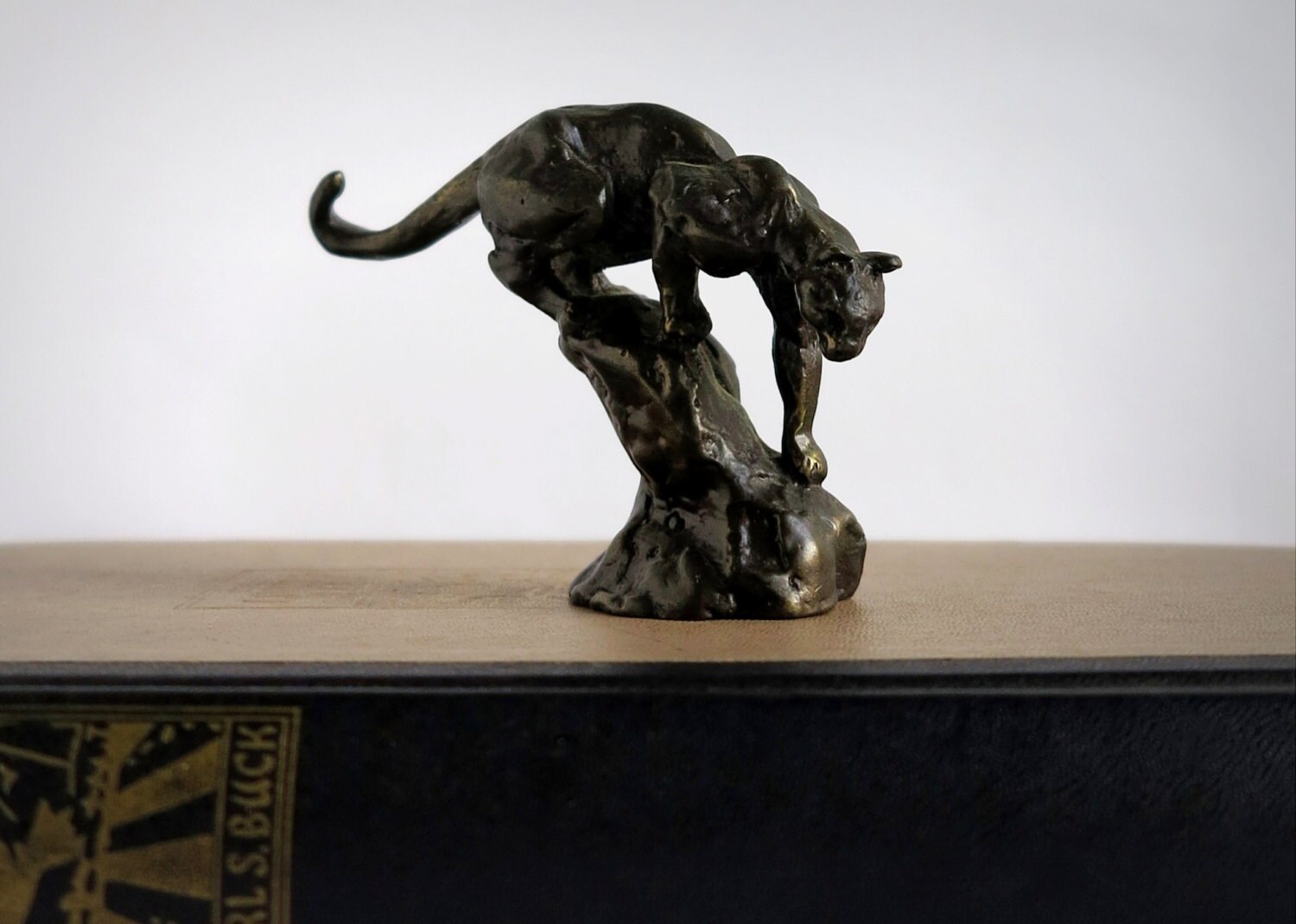 Bronze Mountain Lion Sculpture by Philip Goodwin Bronze Statue