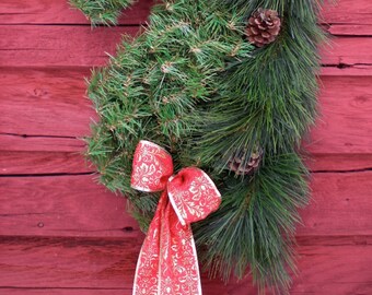 Etsy's #1 Artificial Pine Horse Head Wreath! The ORIGINAL Friesian HorseHead Swag Year Round Christmas