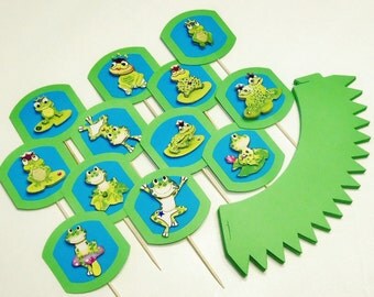 Popular items for frog cake topper on Etsy