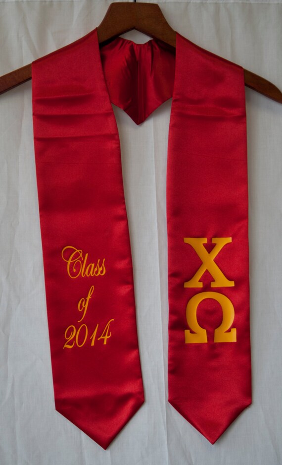 Class of 2016 Custom Greek Stoles by on Etsy