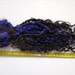 12 inch Teeswater locks, .8 ounces - Black and Purple - reroot Blythe hair BJD wig mohair long weft doll ball jointed tailspinning