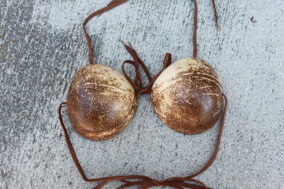 Coconut bra large size coco by islandcostumes on Etsy