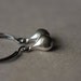 Silver Teardrop Earrings, Sterling Hoop Earrings, Oxidized Sterling Earrings, Minimal Jewelry