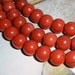 Large 4mm Hole Red Jasper Gemstone 12mm Round Gemstone Bead Strand