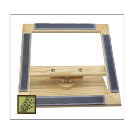 Grubers 14 inch Rug Hooking Gripper Lap Frame by lavenderwool