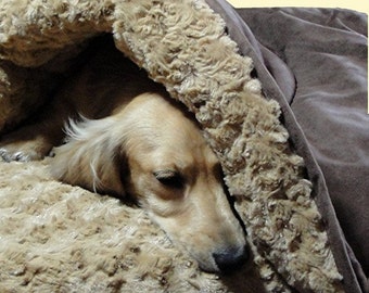 Snuggle Sack for dogs -20" x 24" - Down Alternative - Includes Embroidered Personalization- Many Colors to Choose From