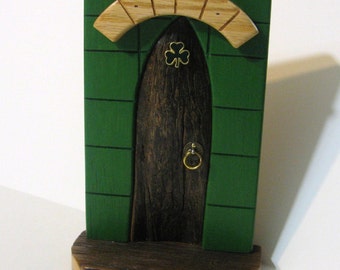 Irish Fairy Door Made Of Four Woods