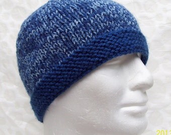 KNITTING PATTERN/ SEATTLE Slouchy Ribbed Hat for Men and