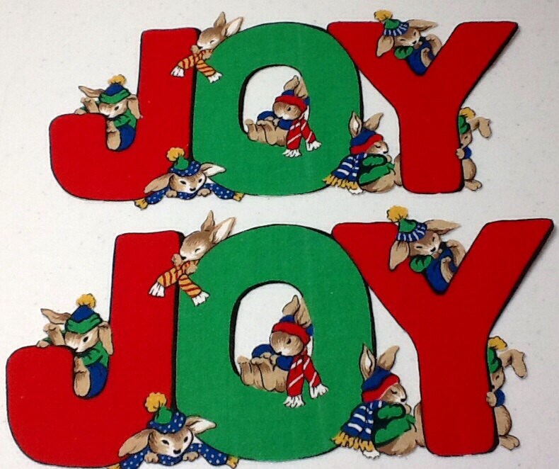 JOY Holiday Appliqué Iron On from VIP Fabric