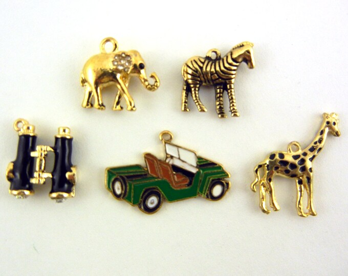 Set of Safari Charms