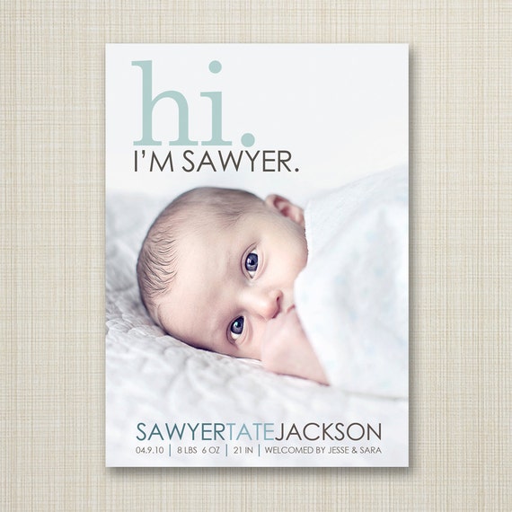 birth announcement hi baby announcement hello baby baby boy newborn baby announcement sample