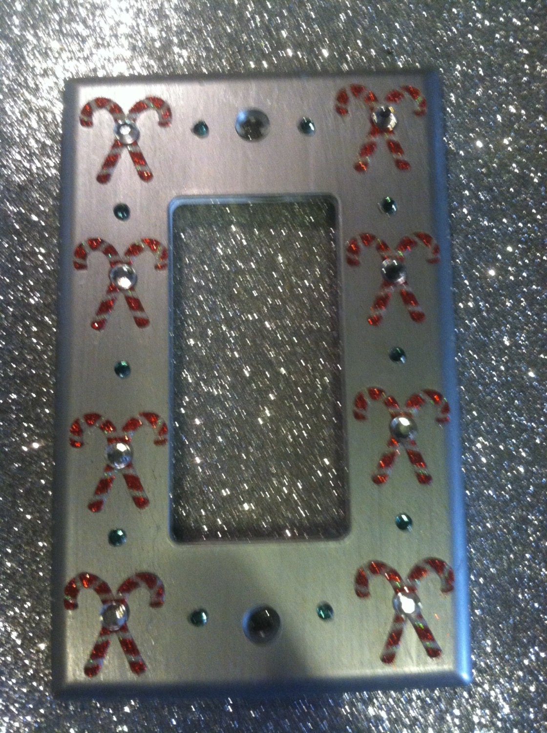 Christmas Light Switch Cover / Plate with Candy by myfancybling