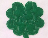 Christmas in July Sale Green Shamrock 4 leaf clover Felt Puzzle game Perfect for party favors, school treats busy bags or quiet books Il_170x135
