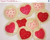 Christmas in July Sale Valentine HEART FELT Pretend Play Cookies Set Of 4 Perfect for Valentines Il_170x135