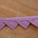 Mauve Prairie Points -  Vintage Trim New Old Stock Edging Edging Ruffle Quilts (Reserved)