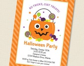 Candy Pail Halloween Party Invitation Printable Personalized (Digital File) Il_170x135