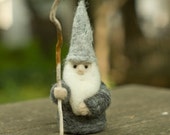 Needle Felted House Wizard