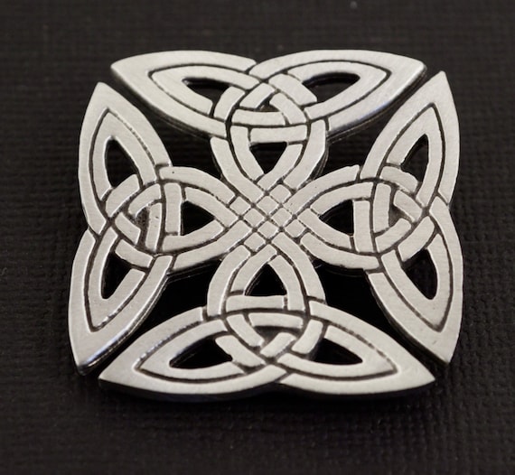 Celtic Knot Brooch Pin Celtic Jewelry in Fine by treasurecast