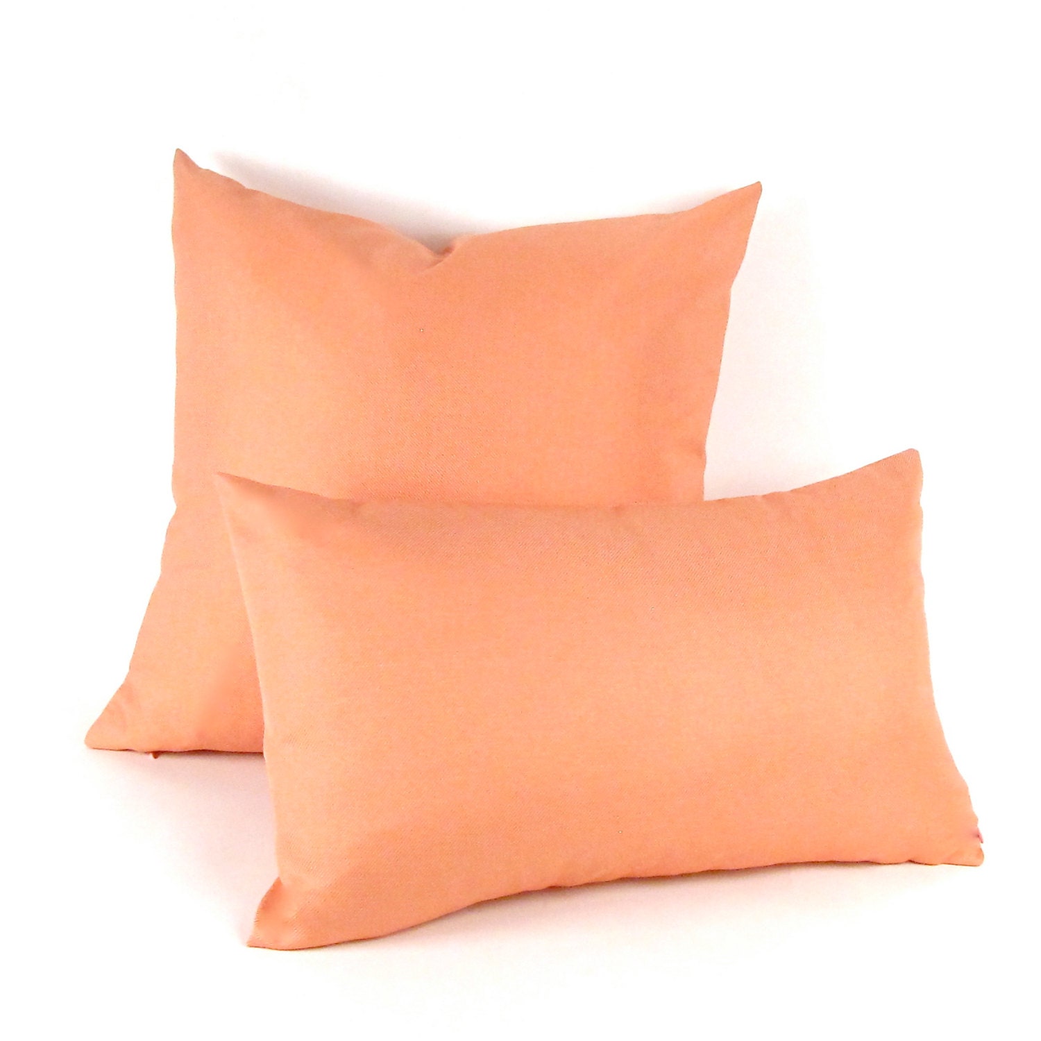 Pink SUNBRELLA Pillow Cover Salmon Outdoor Pillow Cover
