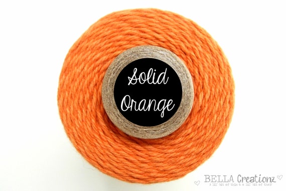 Solid Orange Bakers Twine by Timeless Twine