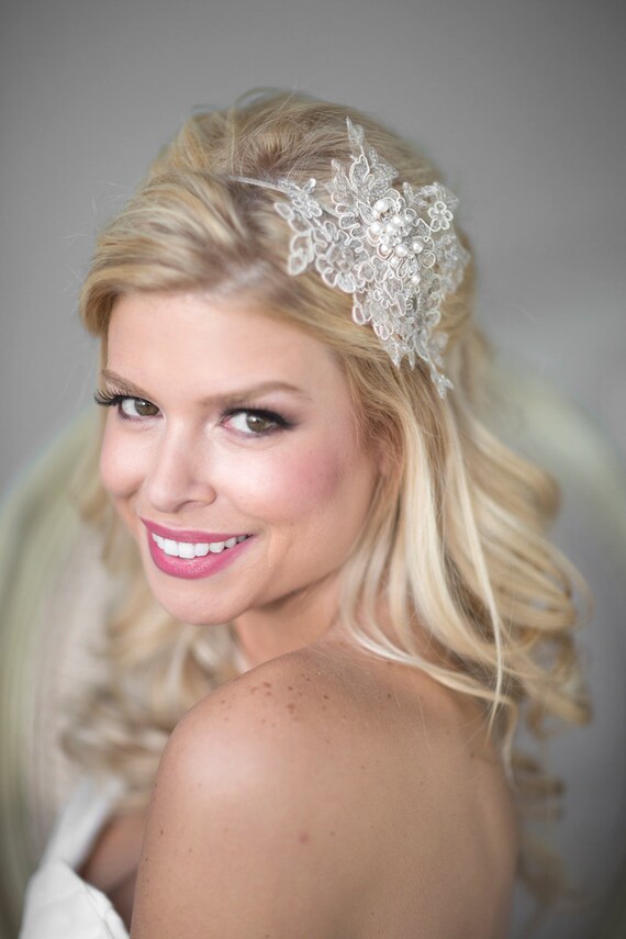 Bridal Lace Headband Wedding Headpiece Fascinator Wedding