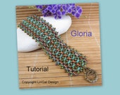 Gloria SuperDuo and Brick beads Beadwork Bracelet 