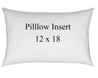 12 x 18 Accent Pillow Form, Pillow Insert, Hypoallergenic Pillow Sham Insert - Ships Same Day - Free Shipping