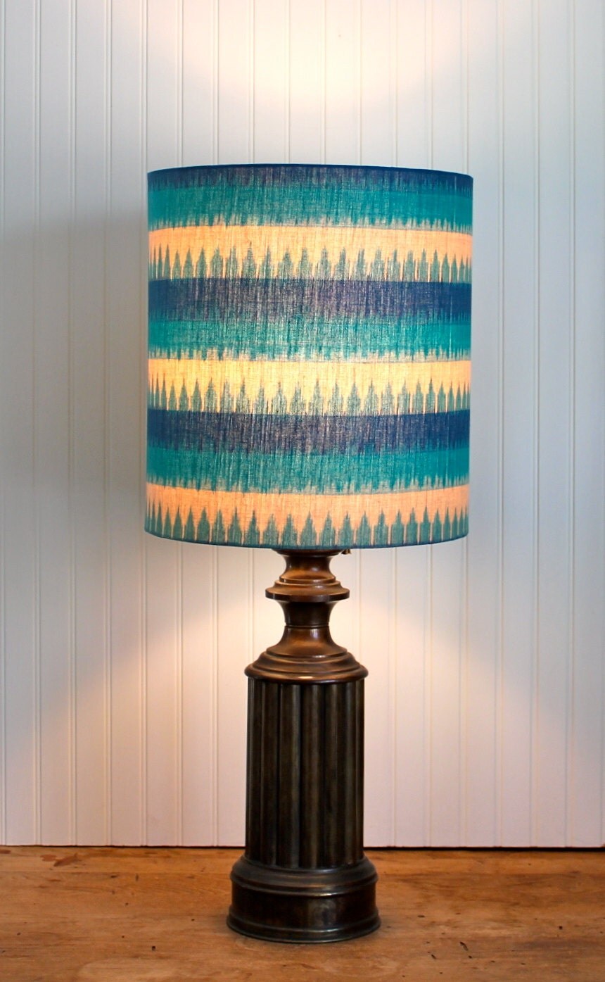 Bohemian Drum Shade Lampshade Lamp Shade Ikat by Sassyshades