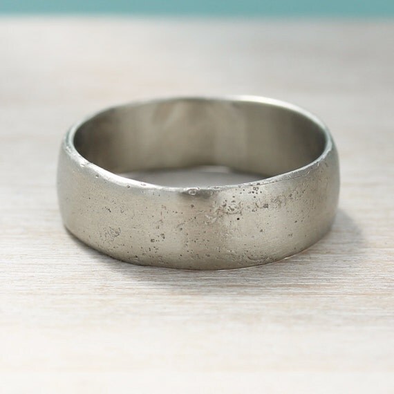 Textured Men's Wedding Band - Primitive Viking Ring, Rustic Ring ...