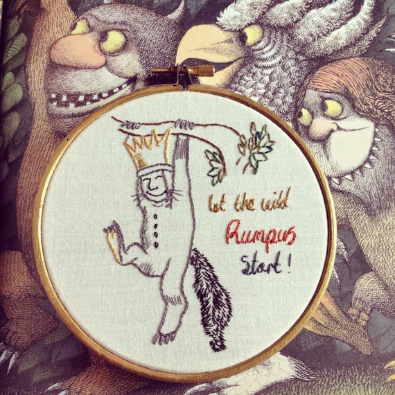Where The Wild Things Are Embroidery