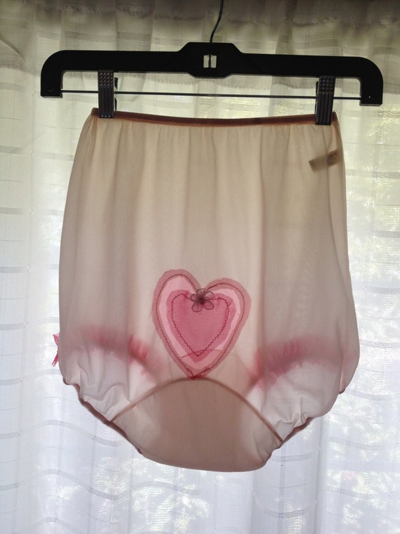 1950's Vintage Van Raalte Sheerio Pink Nylon Granny