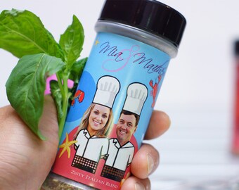 240 Unique Wedding Favors - Wedding Favors for Guests - Custom Wedding Favors - Personalized Wedding Favors, Spices with Custom Labels