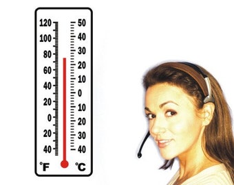 Thermometer Temperature Measurement Device Vinyl Wall Decal Home Decor Art