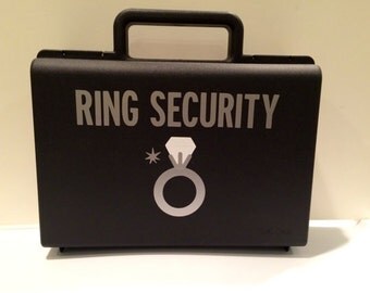 Ring Security Briefcase, Ring Bearer Briefcase, Ring Security Case, Ring Security Box, Ringbearer Gift, Ring Bearer Pillow Alternative