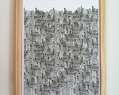 Art Print // The Big City // 11X14 // Reproduced on archival matte paper, signed and dated by artist