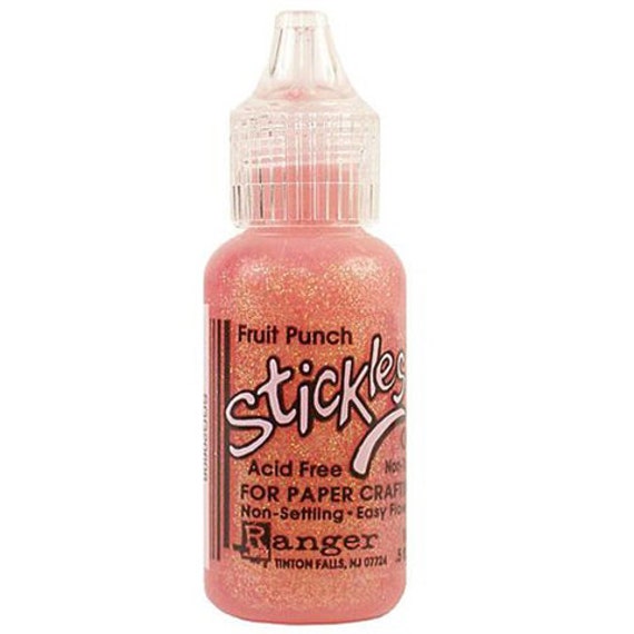 Ranger® Stickles™ Glitter Glue - Fruit Punch for paper crafting scrapbooking cards crafts Redish orange glitter sparkle