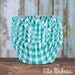 SALE- Jade Green Check Cupcake Liners, Gingham Print Baking Cups (100 count) Half Price Sale!