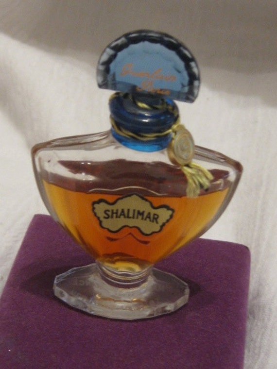 Vintage Guerlain Shalimar Perfume Paris France Crystal Bottle